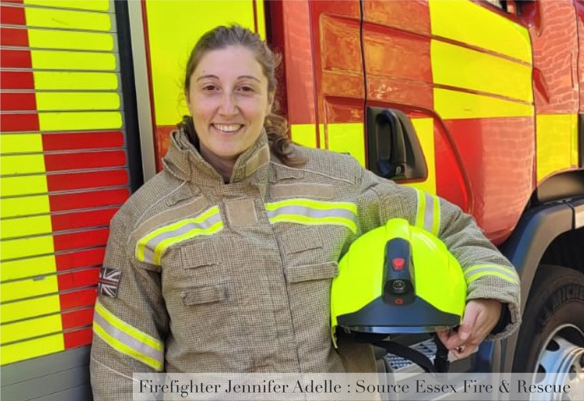 Firefighter Jennifer Adelle : Source Essex Fire & Rescue