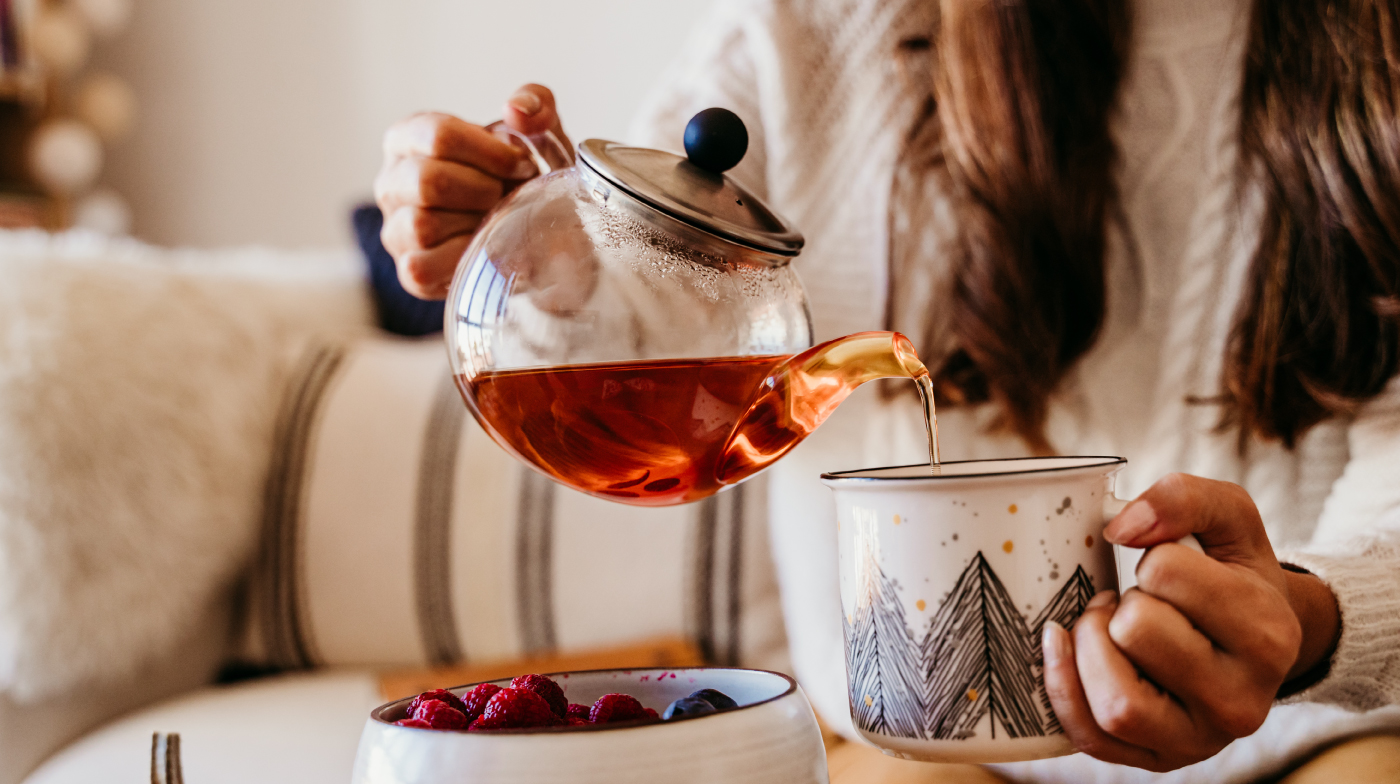 pouring tea