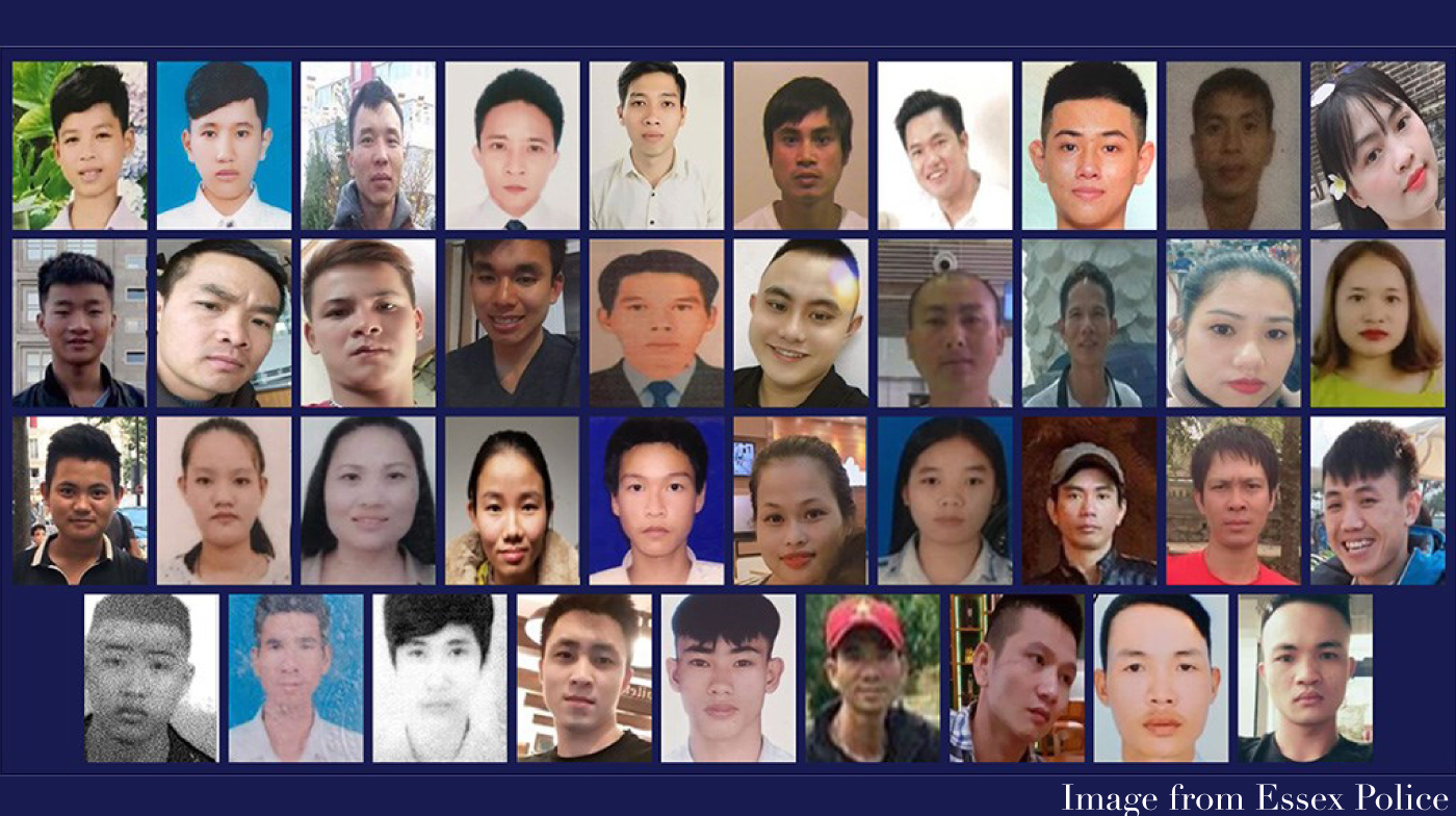 picture of the 39 who sadly passed away in Essex lorry when smuggled to UK